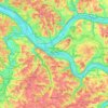 Pittsburgh topographic map, elevation, terrain