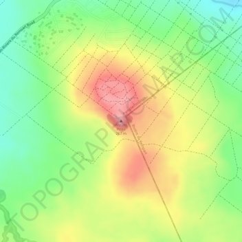 Mount Piton topographic map, elevation, terrain