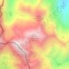 Pic du Montcalm topographic map, elevation, terrain