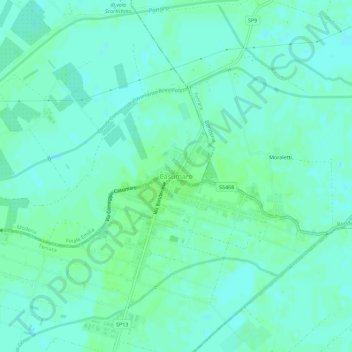 Casumaro topographic map, elevation, terrain