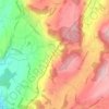 Vauderens topographic map, elevation, terrain