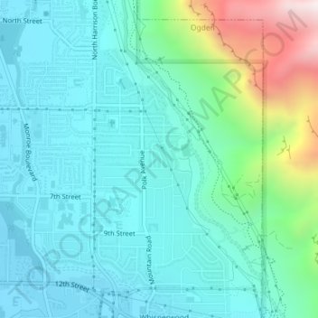 Alta Vista topographic map, elevation, terrain