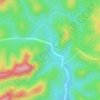 Gorge topographic map, elevation, terrain