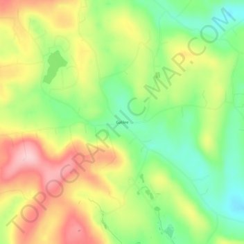 Galilee topographic map, elevation, terrain