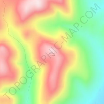 Medicine topographic map, elevation, terrain