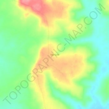 São Luis topographic map, elevation, terrain