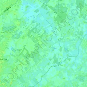 Heesakker topographic map, elevation, terrain