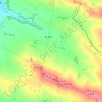A Labourdasse topographic map, elevation, terrain
