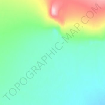 Svalbard topographic map, elevation, terrain