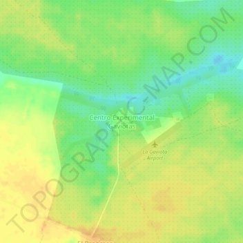 Centro Experimental Gaviotas topographic map, elevation, terrain