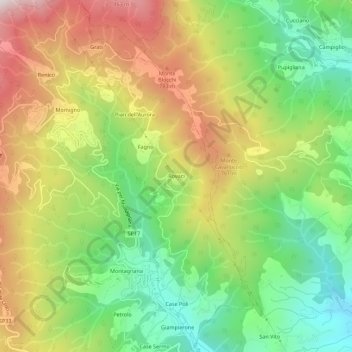 Rovaci topographic map, elevation, terrain