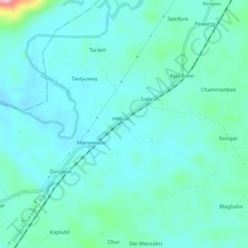 Mandeh topographic map, elevation, terrain