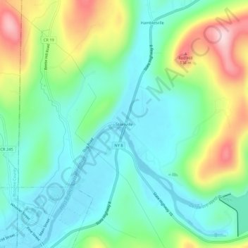 Stilesville topographic map, elevation, terrain