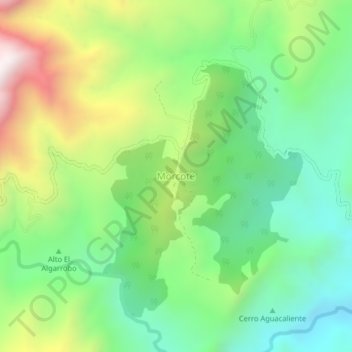 Morcote topographic map, elevation, terrain