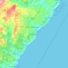 Margate topographic map, elevation, terrain