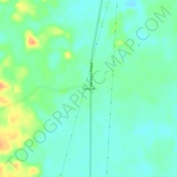 Tampak topographic map, elevation, terrain