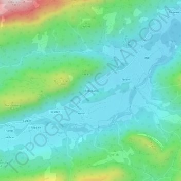 Hinterbichl topographic map, elevation, terrain