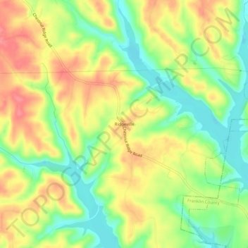 Ridgeville topographic map, elevation, terrain
