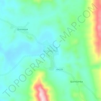 Quiculungo topographic map, elevation, terrain