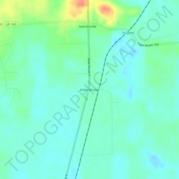 Alden Bridge topographic map, elevation, terrain