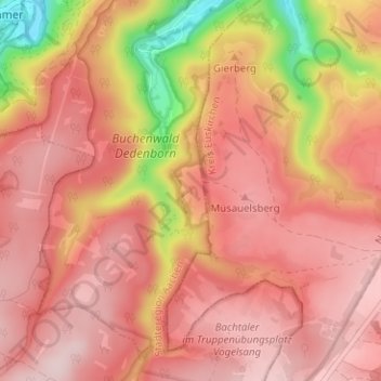 Leykaul topographic map, elevation, terrain