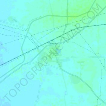 Vagra topographic map, elevation, terrain