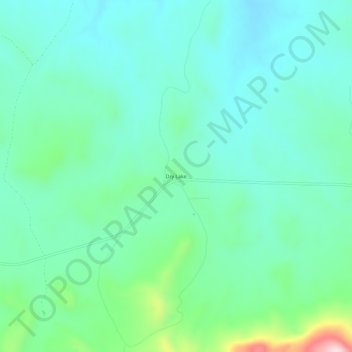 Dry Lake topographic map, elevation, terrain