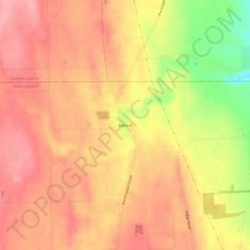 Bellona topographic map, elevation, terrain