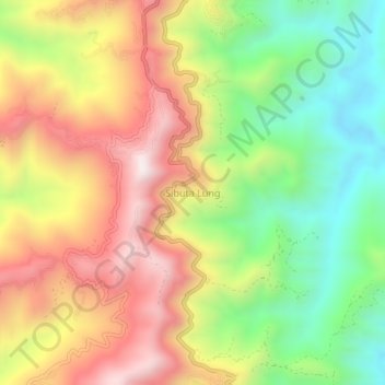 Sibuta Lung topographic map, elevation, terrain