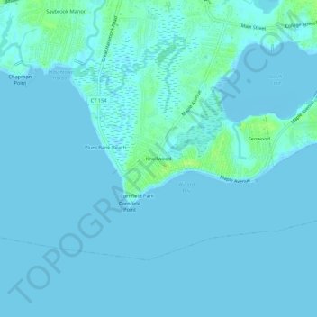 Knollwood topographic map, elevation, terrain