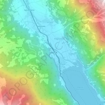 Spinadascio topographic map, elevation, terrain
