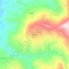 Tlalpexco topographic map, elevation, terrain