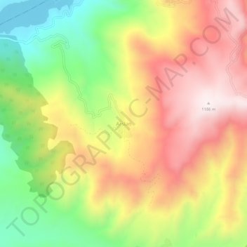 Arslan topographic map, elevation, terrain