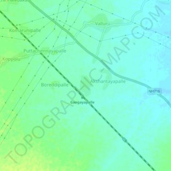 Chhatram topographic map, elevation, terrain