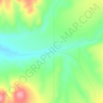 Heglar topographic map, elevation, terrain