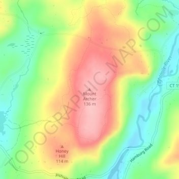Mount Archer topographic map, elevation, terrain