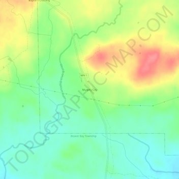 Murphy City topographic map, elevation, terrain