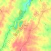 Arvonia topographic map, elevation, terrain