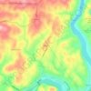 Hilltown topographic map, elevation, terrain