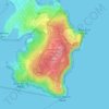 North Head topographic map, elevation, terrain