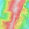 Pas de Bellecombe topographic map, elevation, terrain