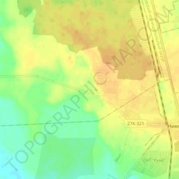 Бугрино topographic map, elevation, terrain