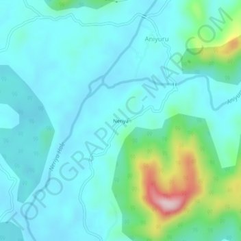 Neriya topographic map, elevation, terrain