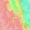 Huánuco topographic map, elevation, terrain