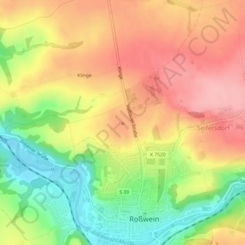 Goldene Höhe topographic map, elevation, terrain