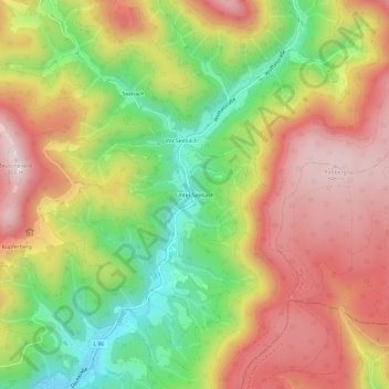 Unter Seebach topographic map, elevation, terrain
