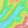 La Roche d'Amont topographic map, elevation, terrain