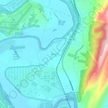 Mexico topographic map, elevation, terrain