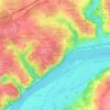 Saint-Méen topographic map, elevation, terrain