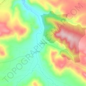Tarancueña topographic map, elevation, terrain